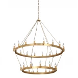 Подвесная люстра ярусная Vitaluce V1837-8/18+12 (220V, на цепи, свеча, круглые, кольцо)