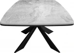 Стол DikLine KM160 мрамор С31 (керамика серая глянец)/опоры черные 00-00068380