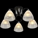 Потолочная люстра на штанге Reluce 11391-0.3-05B BK+CR (220V)