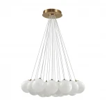 Подвесной светильник Odeon Light Magia 7109/19 металл/стекло/бронза/белый E14 19*5W 220V