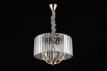 Подвесная люстра Aployt Nela APL.746.13.05 (220V, хрусталь, на цепи, свеча, круглые)