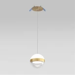 Подвесной светильник Odeon Light Roni 5036/9L ант.бронза/прозрачн/молочный/металл/акрил LED 9W 4000K 480лм (220V, на проводе, шар)