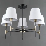 Потолочная люстра на штанге ILLUMICO IL0185-5CSQ-24 BK AB CASTOR