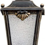 Наземный фонарь Кузнечное дело Квадро 25-001-ЧЗ (220V, ковка, под старину, IP54)