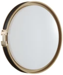 Настенно-потолочный светильник Sonex Favemo Black 7667/DL пластик/белый/черный/золотой LED 48Вт 4000К D405 IP43 (220V, круглые)