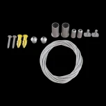 Тросовый подвес 2шт Gravity серебро (магнитный) Maytoni Technical TRA004SW-21S (48V)