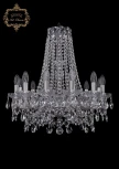 Подвесная люстра Art Classic 11.25 11.25.12.200.h-63.Cr.Sp (220V, хрусталь, на цепи, подсвечник, свеча)