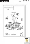 Подвесная люстра iLamp Savage 9070-D800 GD (220V, на тросе, цветы, ветки)