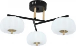 Потолочный светодиодный светильник на штанге Escada Halma 10301/3LED 30Вт, 2305лм, 3000-6000K, Ra>80, изменение цветовой температуры с помощью выключателя, металл/пластик, черный/белый/золото