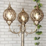 Наземный фонарь Elektrostandard Sirius F/3 черное золото