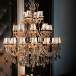 Подвесная большая люстра Osgona Nativo 715287 (220V, хрусталь, на цепи)