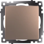 Выключатель одноклавишный (шампань) Stekker Катрин 39589