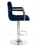 Стул барный KRUGER ARM (синий велюр (MJ9-117))