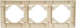 Рамка на 3 поста (слоновая кость) Stekker Эрна Элегант 49668
