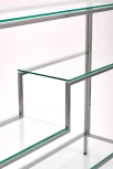 Консольный стол AllConsoles 1012-CS clear серебряный