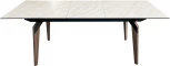 Стол обеденный IST-CASA раскладной Лацио MC20022DT-KL99, 160(210)х90х76 см, белый мрамор