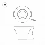 Мебельный светильник Arlight LTM 014914 (LED, 220V, круглые, IP40)