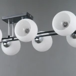 Потолочная люстра на штанге ILLUMICO IL0791-8CSQ-25 BK CR TRENTO (220V)