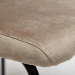 Стул TEMPLIER (mod. 4971-1) серо-бежевый (металл/вельвет)