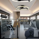 Потолочная люстра с вентилятором Mantra Nepal 7531 (LED, 220V, голосовое управление, пульт управления, управление смартфоном, вертолет)