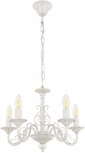 Подвесная люстра Arte Milano AM342620 342620/5 WT+SL (220V, на цепи, подсвечник, свеча)