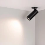 Встраиваемый спот LGD-ARTEMIS-BUILT-FLAP-R55-12W Warm3000 (BK, 8-80 deg, 230V) (Arlight, IP20 Металл) 051796 (LED)