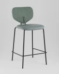 Стул полубарный Masey зеленый со светло-зеленой экокожей Stool Group арт.УТ000039584