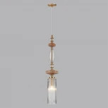 Подвесной светильник Odeon Light Terra 5414/1A античная бронза/терракот/стекло/керамика E14 1*40W (220V, на проводе, круглые)