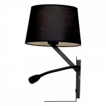 Бра на гибкой ножке с подсветкой для чтения с полкой и USB Loft It Station LOFT9993-BL