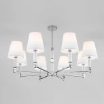 Потолочная люстра Wi-Fi на штанге Eurosvet Conso 60145/8 хром (220V, управление смартфоном, голосовое управление, умный дом - Minimir Home, Алиса, Маруся, Салют)