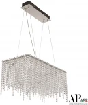 Подвесная люстра светодиодная APL LED Sicilia SH05.57.B.Ni.4000 (220V, хрусталь, на тросе)
