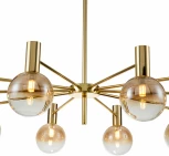 Люстра потолочная на штанге Collana V000221 (13015/10R Gold) (220V, шар)