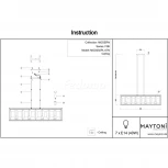 Подвесной светильник Maytoni Cerezo MOD202PL-07N