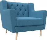 Кресло Брайтон Люкс (Голубой/Рогожка) Лига Диванов арт.125631