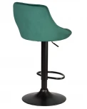 Стул барный DOBRIN LOGAN BLACK (зеленый велюр (MJ9-88))