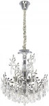 Подвесная люстра Citilux Ritz CL310061 (220V, хрусталь, подвески, на цепи, листья, ветки)