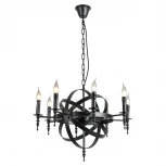 Подвесная люстра Lussole Loft Utica LSP-9300 (220V, на цепи, подсвечник, свеча, IP21)