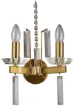 Бра Crystal Lux MARRON AP2 BRASS (220V, свеча)