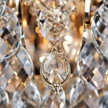 Потолочная люстра Eurosvet Crystal 10081/12 золото / прозрачный хрусталь