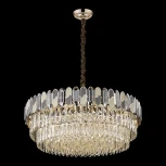 Подвесная люстра ярусная каскадная Wertmark Cordelia WE132.21.303 (220V, хрусталь, на цепи)