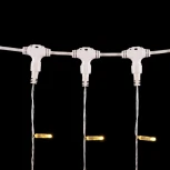 Гирлянда Занавес с Колпачком 1 x 6 м Тепло-Белый 220В, 600 LED, Провод Прозрачный ПВХ, IP65