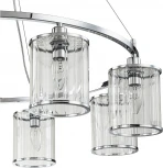 Подвесная люстра 13022/8P Chrome Indigo Dante V000408 (220V, на тросе, круглые)