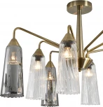 Потолочная люстра на штанге (13028/8R Brass) Indigo Campana V000510 (220V)