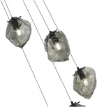 Подвесной светильник ST Luce Portici SL1175.403.05 Черный/Серо-зеленый E14 5*40W