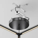 Потолочная чаша для ввода питания с блоком питания системы Shelf Maytoni Accessories for system Shelf CA031B-B