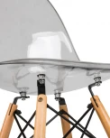 Стул обеденный DSW CASPER (ножки светлый бук, цвет прозрачный)