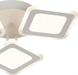 Потолочная люстра светодиодная Escada Erida 10288/3LED 56Вт, с ПДУ, металл/акрил, белый (регулировка яркости, 220V)