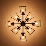 Потолочная люстра Eurosvet Klark 70056/8 черный (220V)