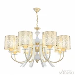 Подвесная люстра Arte Milano Florentia-6067 306067/8 Wh/Gd (220V, на цепи)