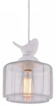 Подвесной светильник Arte Lamp Passero A8029SP-1WH (220V, на проводе, круглые, птички)